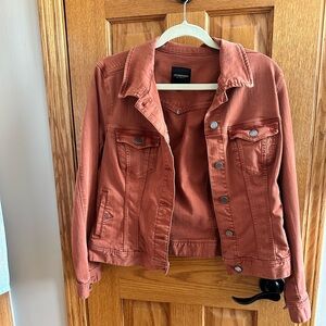 Liverpool Los Angeles deep orange rust denim jacket size M